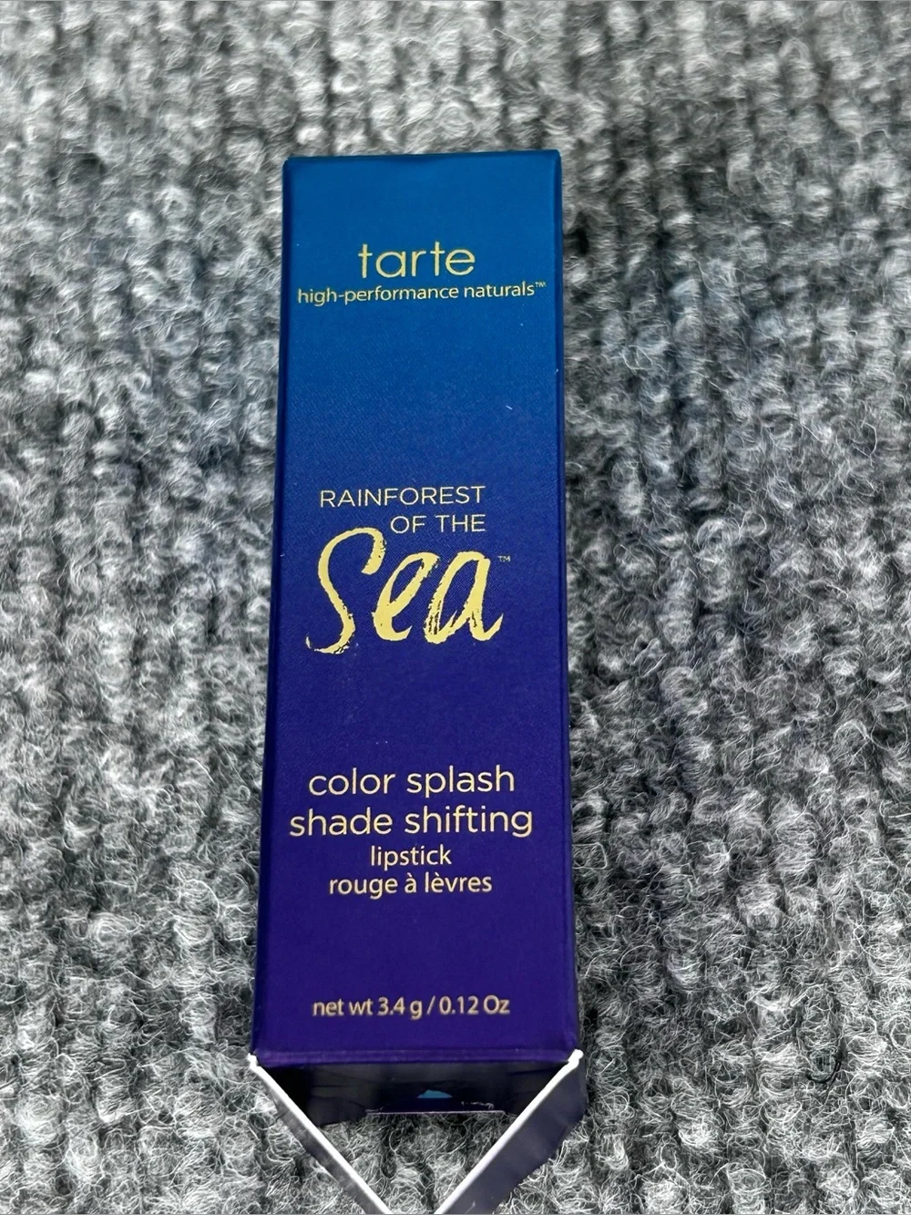 Tarte Rainforest Of Sea Color Splash Lipstick OCEAN FLOOR .12oz LIMITED Nidb